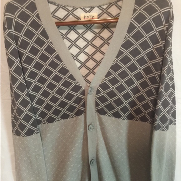 KOTO Cardigan Men’s Sweater Charcoal/Gray sz M - Picture 1 of 7